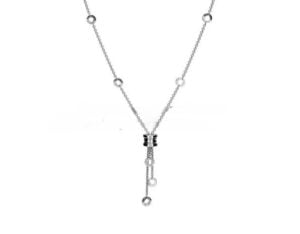 B.zero1 White Gold Pendant Necklace