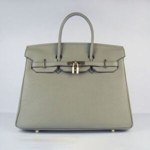 Hermes Birkin 35cm Togo leather Handbags dark grey golden