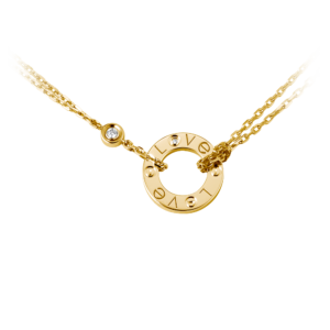 Cartier Love Necklace Yellow Gold, Diamonds B7219500
