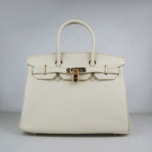 Hermes Birkin 30cm Togo leather Handbags beige golden