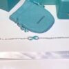 Classic Tiffany Infinity Silver Double Chains Fashion Blue Enamel Finish Pendant Bracelet For Womens GRP09427 - Image 4