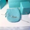 Classic Tiffany Infinity Silver Double Chains Fashion Blue Enamel Finish Pendant Bracelet For Womens GRP09427 - Image 5