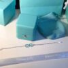 Classic Tiffany Infinity Silver Double Chains Fashion Blue Enamel Finish Pendant Bracelet For Womens GRP09427 - Image 6