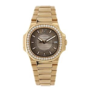Nautilus Ladies 7010/1R-010 JJF Rose Gold & Diamonds Blue Dial Quartz E23-250 S C