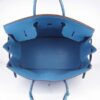 Hermes Birkin 35CM Togo Leather Handbags 6099 blue silver - Image 2