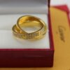 Fake Cartier LOVE Ring Yellow Gold Diamonds - Image 9