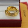 Fake Cartier LOVE Ring Yellow Gold Diamonds