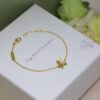 Fake Van Cleef Arpels Frivole Bracelet Yellow Gold/White Gold With Diamond For Girls - Image 4