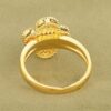 Fake Van Cleef Vintage Alhambra Ring In Yellow Gold With Onyx - Image 4