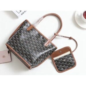 Goyard Anjou Reversible Tote Mini Black Brown