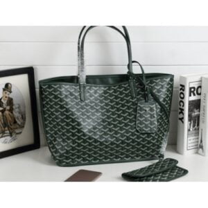 Goyard Anjou Reversible Tote Mm Green
