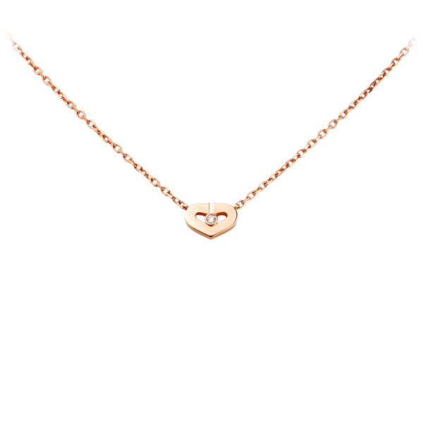 Heart Of Cartier Pendant, Small Model Pink Gold, Diamond B3040400