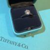 Hot Selling Tiffany Setting Engagement White Gold Female Dimonda Ring Widding Ring In Platinum - Image 4