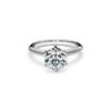 Hot Selling Tiffany Setting Engagement White Gold Female Dimonda Ring Widding Ring In Platinum - Image 2