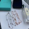 Imitation Tiffany Elsa Peretti Ladies 13 Diamonds By Yard Necklace Stackable Silver/Rose Gold 176235831 - Image 3