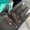 Imitation Tiffany Elsa Peretti Ladies 13 Diamonds By Yard Necklace Stackable Silver/Rose Gold 176235831 - Image 6