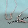 Imitation Tiffany Most Fashion Horseshoe Diamonds Pendant Womens 925 Silver Necklace For Sale 16926914 - Image 3