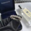 Imitation Tiffany Single Row Luxury Diamond Elegant Wedding Ring For Ladies Hot Sale - Image 3