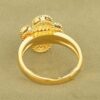 Imitation Van Cleef Vintage Alhambra Ring In Yellow Gold With White Mother-Of-Pearl - Image 4