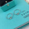 Most Classic Tiffany Sterling Silver Four Claws 925 Bead Ring Female Diamonds Jewellery Replica - Image 4