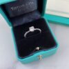Most Classic Tiffany Sterling Silver Four Claws 925 Bead Ring Female Diamonds Jewellery Replica - Image 8