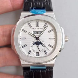 Nautilus Annual Calendar Moonphase 5726A KMF V2 SS White Dial 324 S QA LU 24H/303