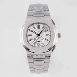 Nautilus Chrono 5980 3KF V2 SS White Dial CH28-520C