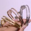 New Arrical Cartier Juste un Clou Bracelet 3 Rounds with Paved Diamonds Cool Style Lady Jewelry - Image 3