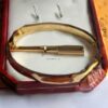 New Arrival Cartier Love Bracelet Pink Gold Colorful Diamonds B6036517 - Image 4