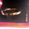 New Arrival Cartier Love Bracelet Pink Gold Colorful Diamonds B6036517 - Image 3