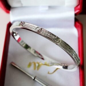 New Cartier Love Bracelet SM White Gold With Diamonds N6710817