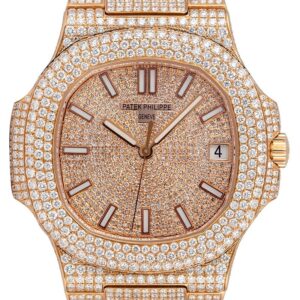 Nautilus Jumbo 5719/10G-010 2018 Noob Factory Rose Gold & Diamonds Diamond Dial 324SC