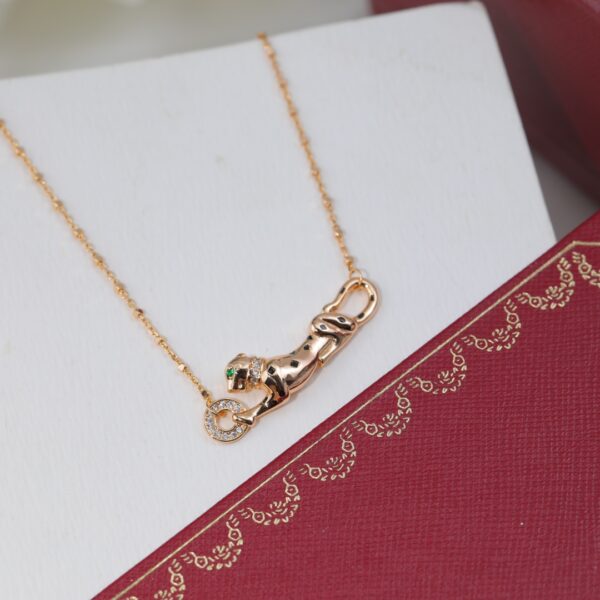 Panthere De Cartier Necklace N7424217 White Gold/Rose Gold - Image 4