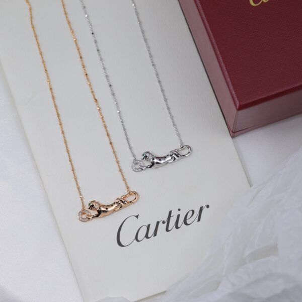 Panthere De Cartier Necklace N7424217 White Gold/Rose Gold - Image 3
