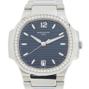 Nautilus 7118 Lady 3KF SS Blue Dial Diamond Bezel 324 SC