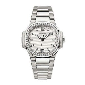 Nautilus Ladies 7018/1A-001 TWF SS & Diamonds White Dial 324SC