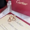 Popular Party Style Cartier Trinity Earrings White Gold/Yellow God/Rose Gold with Diamonds B8043200 For Sale - Image 5