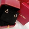 Popular Party Style Cartier Trinity Earrings White Gold/Yellow God/Rose Gold with Diamonds B8043200 For Sale - Image 8