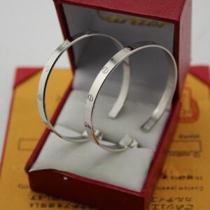 Replica Cartier Love Earrings White Gold B8028300