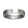 Replica Cartier Love Wedding Band 18K White Gold Love Ring With 1 Diamonds B4050500