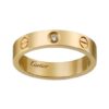 Replica Cartier Love Wedding Band 18K Yellow Gold Love Ring With 1 Diamonds B4056100