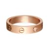 Replica Cartier Love Wedding Bank 18K Pink Gold Love Ring With 1 Diamonds B4050700