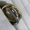 Replica Cartier Trinity Ring White Gold/Yellow Gold with Black Classic Ceramic For Womens Replica - Image 6