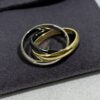 Replica Cartier Trinity Ring White Gold/Yellow Gold with Black Classic Ceramic For Womens Replica - Image 2