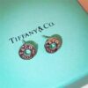 Replica Tiffany 1837 Circle Diamond Ear-stud Sterling Silver Couple Style For Sale Gift USA 19710424