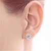 Replica Tiffany 1837 Circle Diamond Ear-stud Sterling Silver Couple Style For Sale Gift USA 19710424 - Image 3