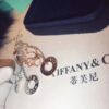 Replica Tiffany Atlas Pierced Circle Pendant Studded Diamonds Necklace Couple Style Jewelry USA 34160856/30480554