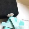 Replica Tiffany Bow Ribbon Bow Crystal Design Round Diamond Women'S Platinum Engagement Ring High Jewelry GRP10900 - Image 8