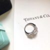 Replica Tiffany Bow Ribbon Bow Crystal Design Round Diamond Women'S Platinum Engagement Ring High Jewelry GRP10900 - Image 3