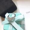 Replica Tiffany Bow Ribbon Bow Crystal Design Round Diamond Women'S Platinum Engagement Ring High Jewelry GRP10900 - Image 4